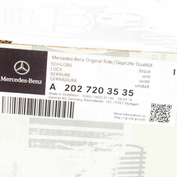 NEW MERCEDES-BENZ E-CLASS W210 FRONT LEFT DOOR LOCK LHD A2027203535 ORIGINAL - Image 6