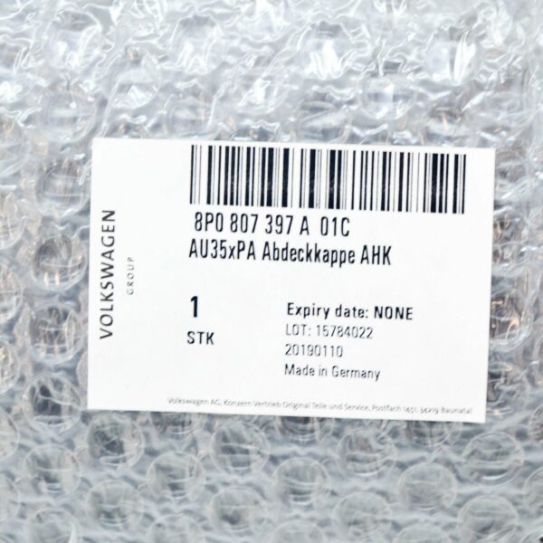 NEW AUDI A3 8P REAR BUMPER TOWING FACILITY COVER 8P0807397A01C - Image 8