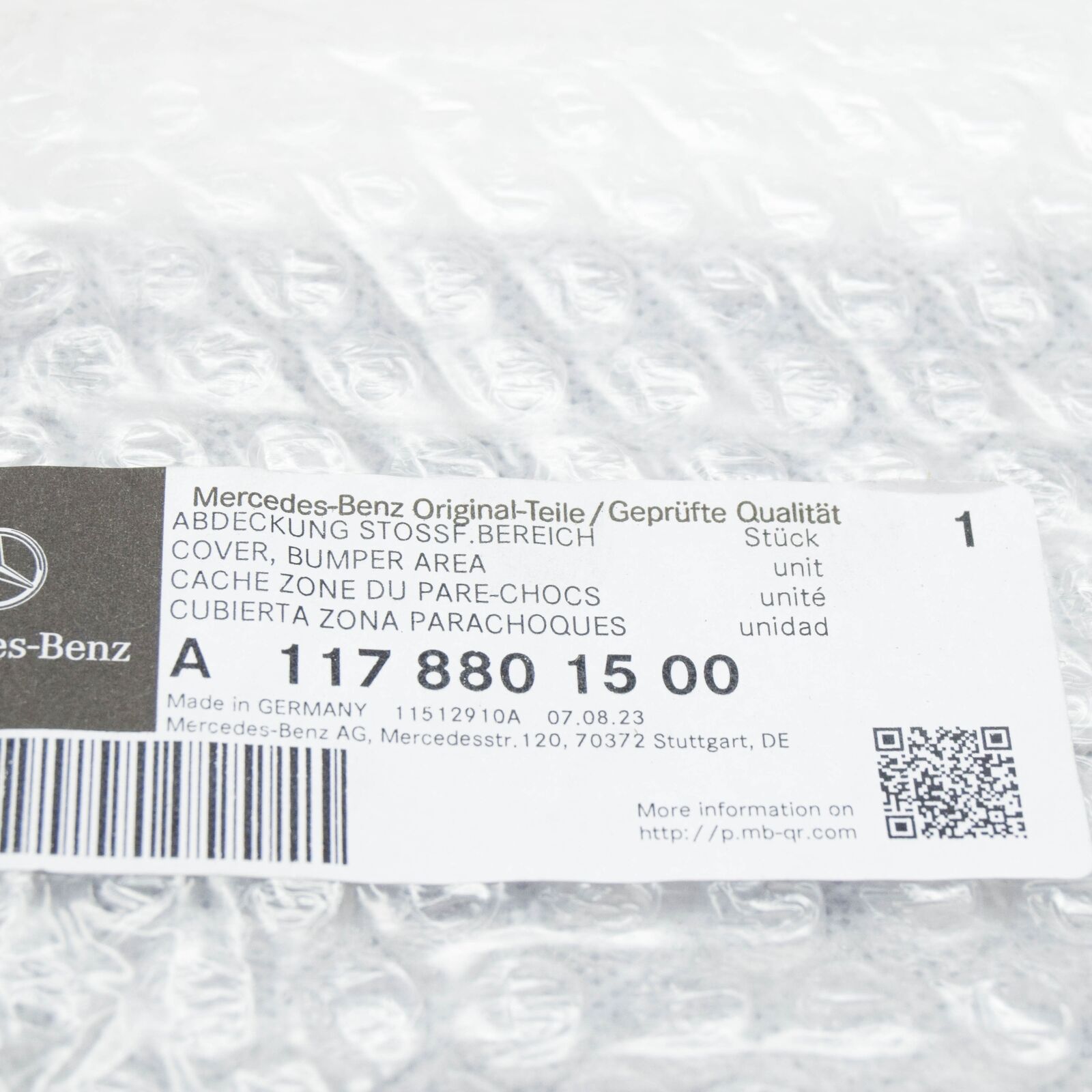 NEW MERCEDES-BENZ CLA COUPE C117 FRONT BUMPER LOWER GRILLE A1178801500 ORIGINAL 6 NEW MERCEDES-BENZ CLA COUPE C117 FRONT BUMPER LOWER GRILLE A1178801500 ORIGINAL - Image 6