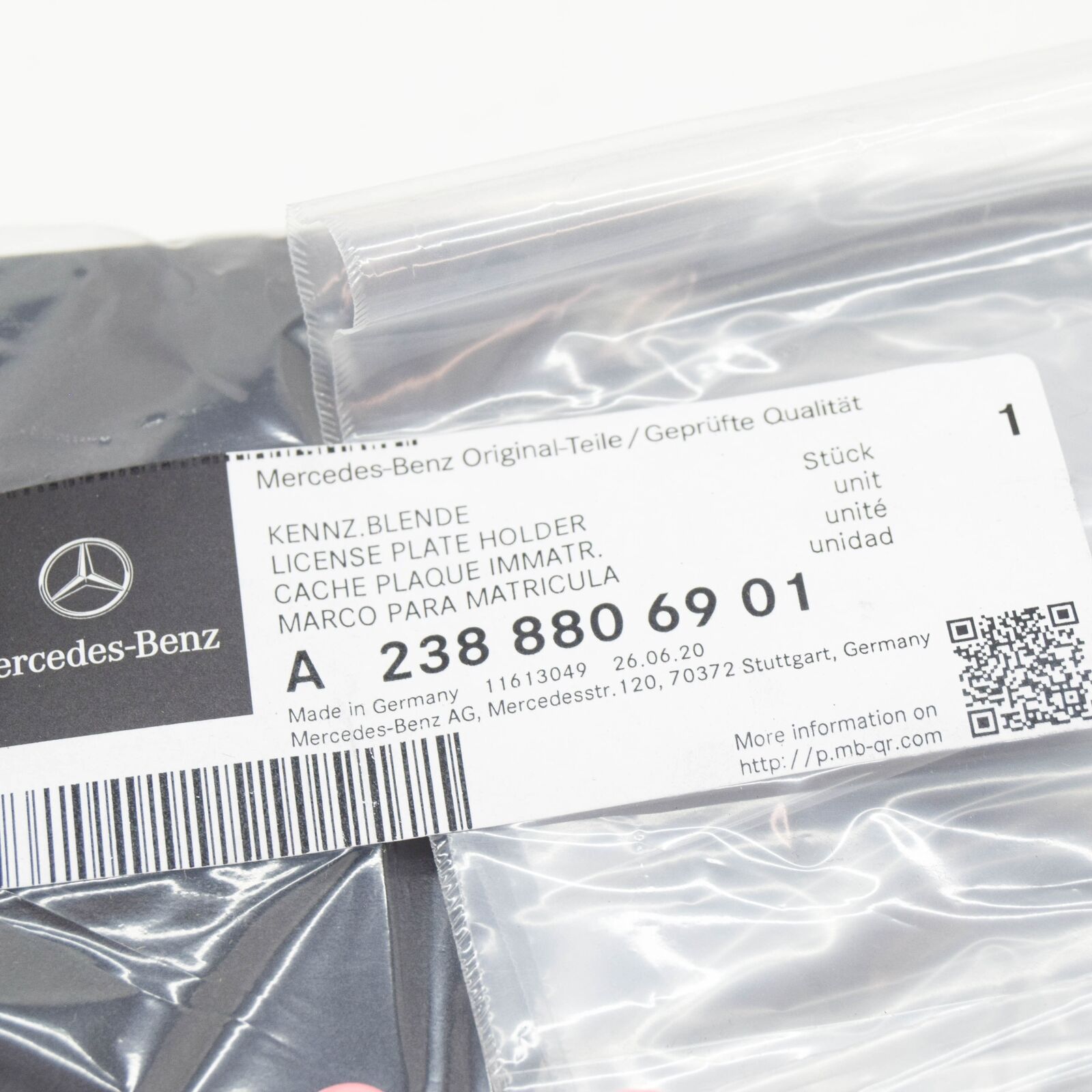 NEW MERCEDES-BENZ E C238 FRONT LICENSE PLATE HOLDER A2388806901 ORIGINAL 6 NEW MERCEDES-BENZ E C238 FRONT LICENSE PLATE HOLDER A2388806901 ORIGINAL - Image 6