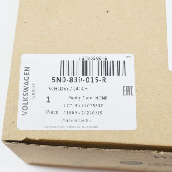 NEW VOLKSWAGEN AMAROK REAR LEFT DOOR LOCK 5N0839015R - Image 8