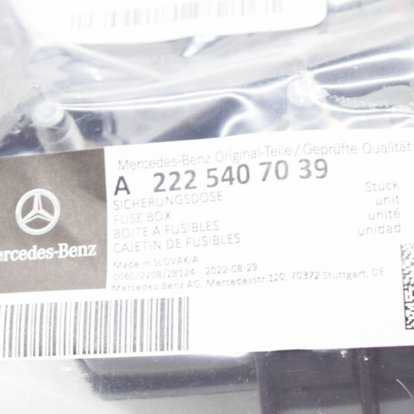 NEW MERCEDES-BENZ S W222 FUSE RELAY BOX A2225407039 ORIGINAL - Image 6