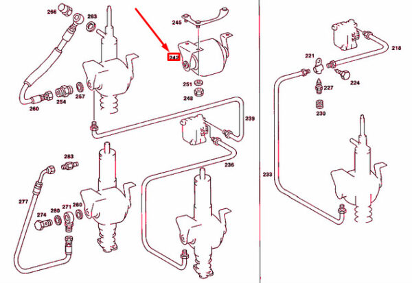 NEW MERCEDES-BENZ SALOON W123 HYDRAULIC SYSTEM AIR CELL A1233200215 ORIGINAL - Image 5