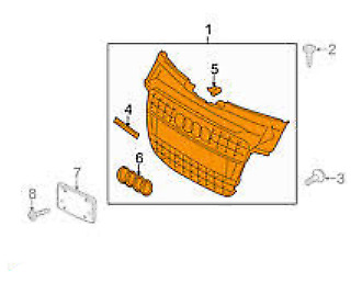 NEW AUDI A5 8T3 S-LINE FRONT BUMPER CENTER RADIATOR GRILLE 8T0853651 ET94 8 NEW AUDI A5 8T3 S-LINE FRONT BUMPER CENTER RADIATOR GRILLE 8T0853651 ET94 - Image 8