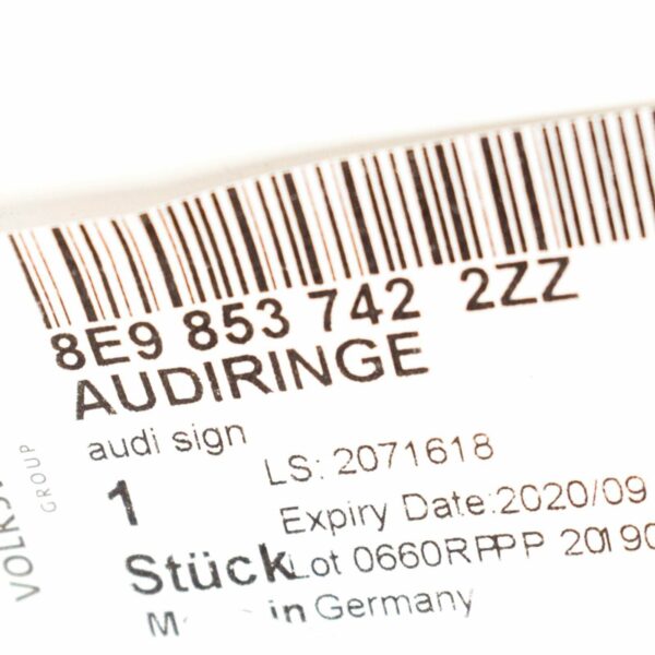 NEW AUDI A4 AVANT B7 REAR TRUNK CHROME BADGE RINGS EMBLEM 8E98537422ZZ - Image 8