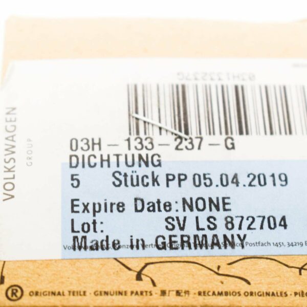 NEW VW TOUAREG 7P INTAKE MANIFOLD GASKET V6 FSI 03H133237G ORIGINAL - Image 6