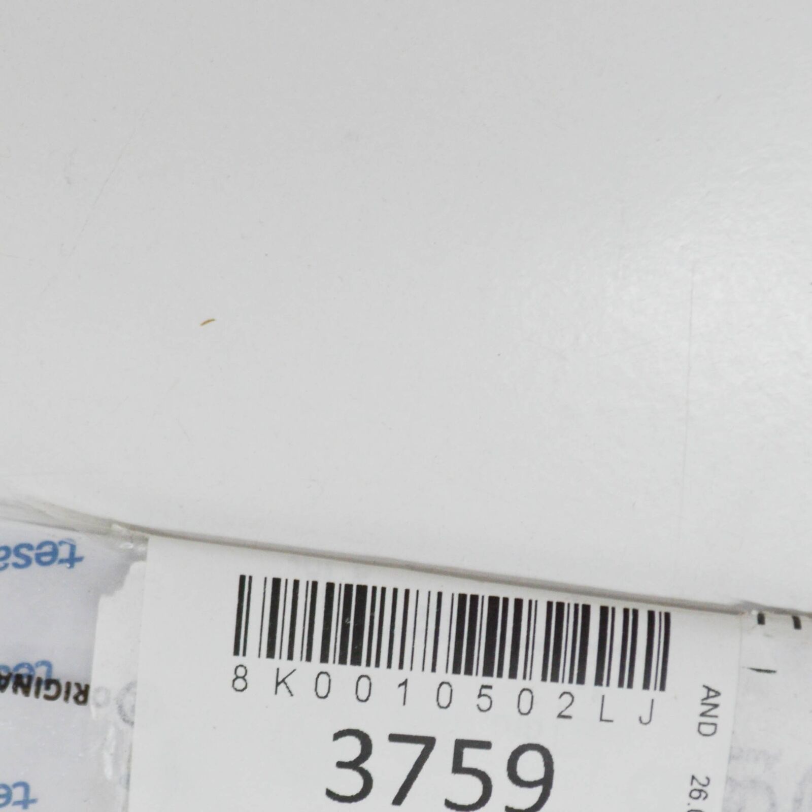 NEW AUDI A4 B8 TYRE PRESSURE DATA PLATE 8K0010502LJ ORIGINAL 6 NEW AUDI A4 B8 TYRE PRESSURE DATA PLATE 8K0010502LJ ORIGINAL - Image 6