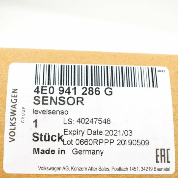 NEW AUDI A8 D3 SELF LEVELING SENSOR RIGHT FRONT 4E0941286G ORIGINAL - Image 6