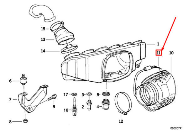 NEW BMW M3 E36 INTAKE MANIFOLD SYSTEM HOSE CLAMP 11611318378 ORIGINAL - Image 6
