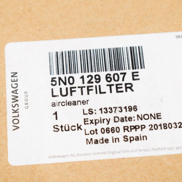 NEW VOLKSWAGEN TIGUAN 5N AITR FILTER BOX 5N0129607E ORIGINAL - Image 6