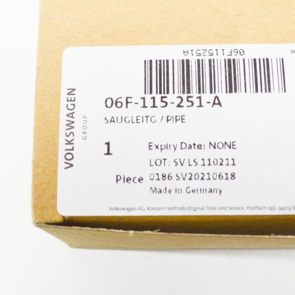 NEW AUDI A3 8P ENGINE OIL PUMP PICKUP TUBE 06F115251A - Image 8