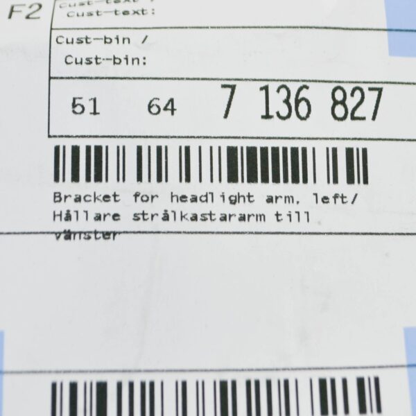 NEW BMW 3 E90 LEFT HEADLIGHT ARM BRACKET 7136827 51647136827 ORIGINAL - Image 6