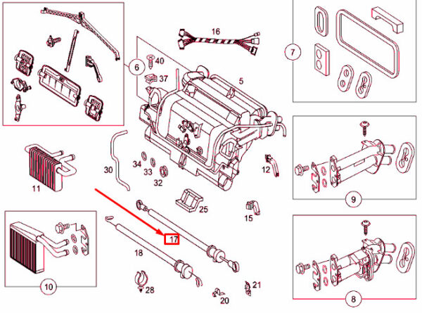 NEW MERCEDES-BENZ SPRINTER 903 HEATER CONTROL CABLE A9018330031 ORIGINAL - Image 6