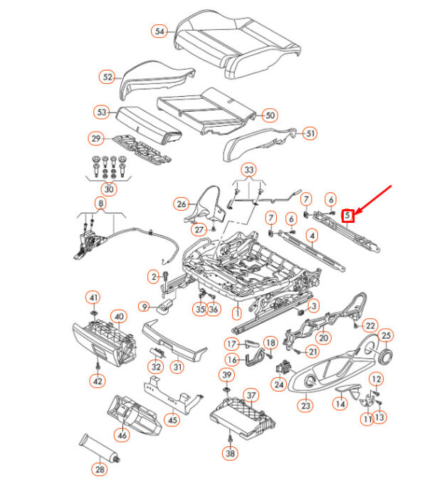 NEW AUDI TT FV 8S FRONT RIGHT CHILD ISOFIX BRACKET 8S0881545 - Image 8