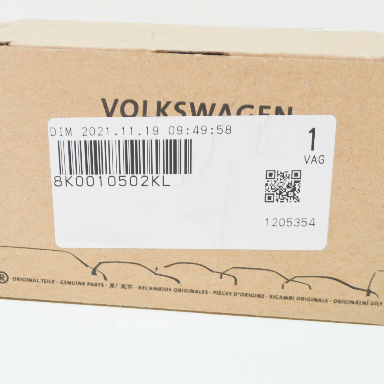 NEW AUDI A4 B8 TYRE PRESSURE DATA PLATE 8K0010502KL ORIGINAL 6 NEW AUDI A4 B8 TYRE PRESSURE DATA PLATE 8K0010502KL ORIGINAL - Image 6