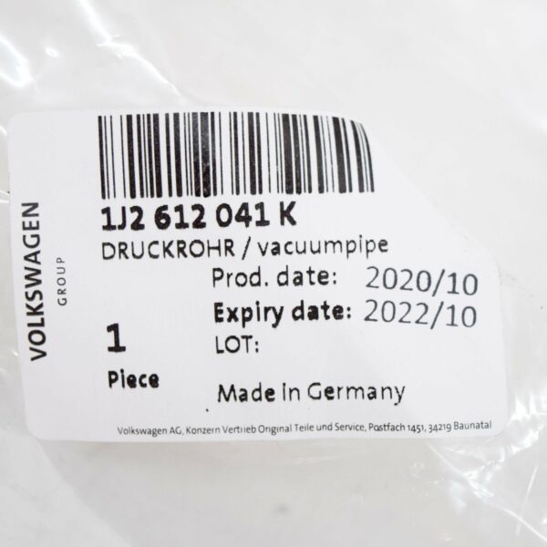 NEW AUDI TT 8N BRAKE SYSTEM VACUUM HOSE RHD 1J2612041K - Image 8