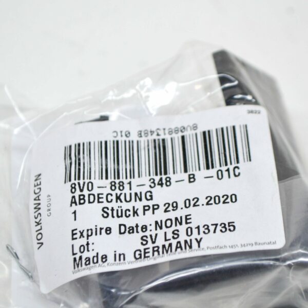 NEW AUDI A3 S3 8V REAR LEFT OUTER SEAT TRACK COVER 8V0881348B01C ORIGINAL - Image 6