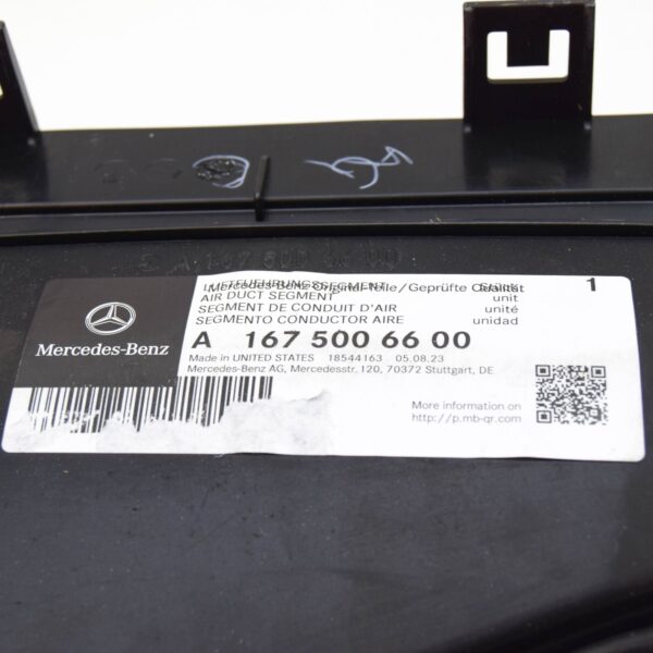 NEW MERCEDES-BENZ GLE W167 UPPER AIR DUCT SEGMENT A1675006600 ORIGINAL - Image 6