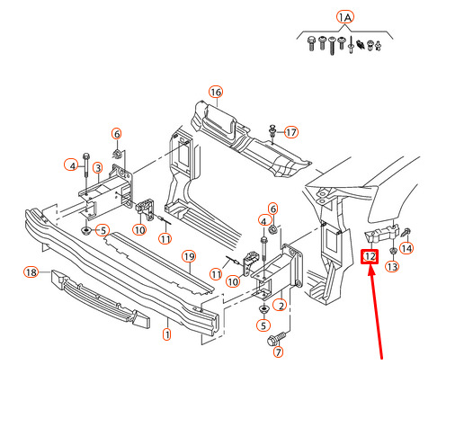 NEW AUDI A4 B8 FRONT LEFT BUMPER CARRIER GUIDE BRACKET 8K0807283H 8 NEW AUDI A4 B8 FRONT LEFT BUMPER CARRIER GUIDE BRACKET 8K0807283H - Image 8