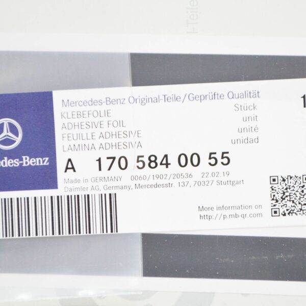 NEW MERCEDES-BENZ SLK R170 DOOR ROCKER PANEL ADHESIVE FOIL A1705840055 - Image 6