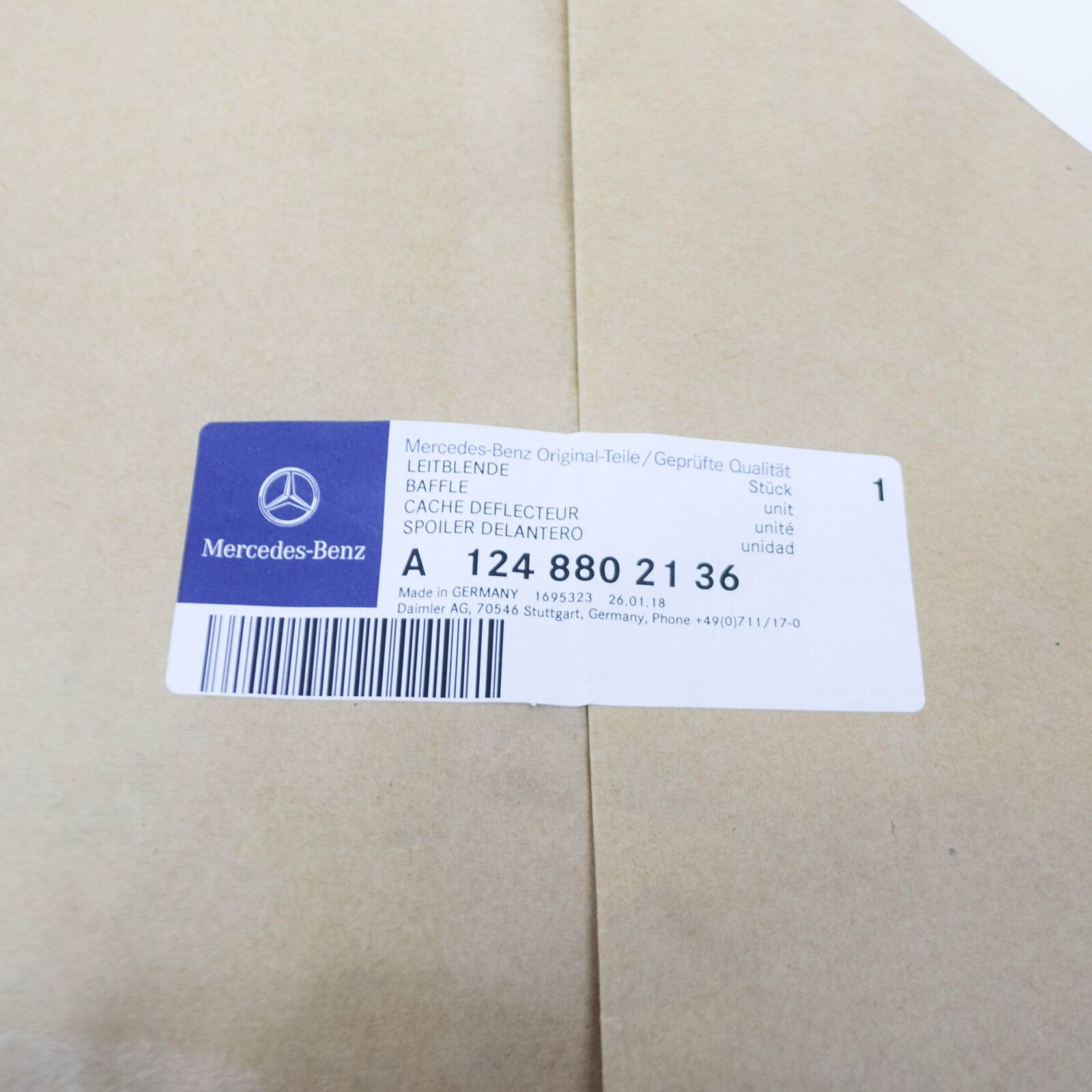 NEW MERCEDES-BENZ E W124 REAR LEFT BUMPER PANELLING TRIM A1248802136 ORIGINAL 6 NEW MERCEDES-BENZ E W124 REAR LEFT BUMPER PANELLING TRIM A1248802136 ORIGINAL - Image 6