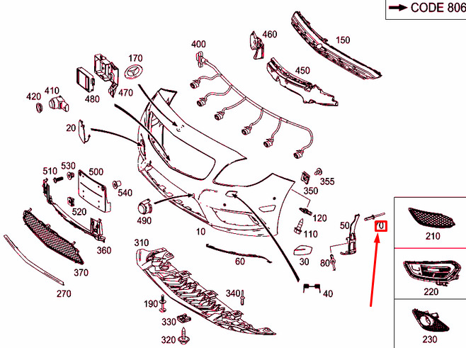 NEW MERCEDES-BENZ CLA C117 FRONT BUMPER BLIND RIVET A003990949764 6 NEW MERCEDES-BENZ CLA C117 FRONT BUMPER BLIND RIVET A003990949764 - Image 6