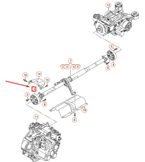 NEW AUDI A3 8V REAR CARDAN SHAFT FRONT FLEXIBLE DISC 5Q0521127 ORIGINAL - Image 6