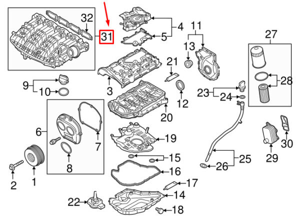 NEW VW GOLF VI MK6 INTAKE MANIFOLD 06L133201FT ORIGINAL - Image 6
