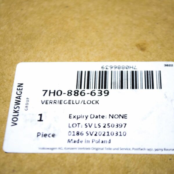 NEW VW TRANSPORTER T6 REAR SEAT BENCH BACKREST RELEASE LOCK MECHANISM 7H0886639 - Image 8