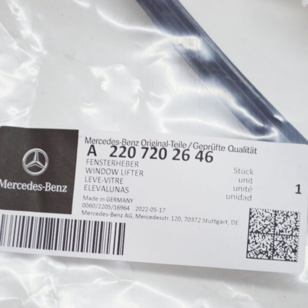 NEW MERCEDES-BENZ S-CLASS W220 FRONT RIGHT WINDOW REGULATOR A2207202646 ORIGINAL - Image 6