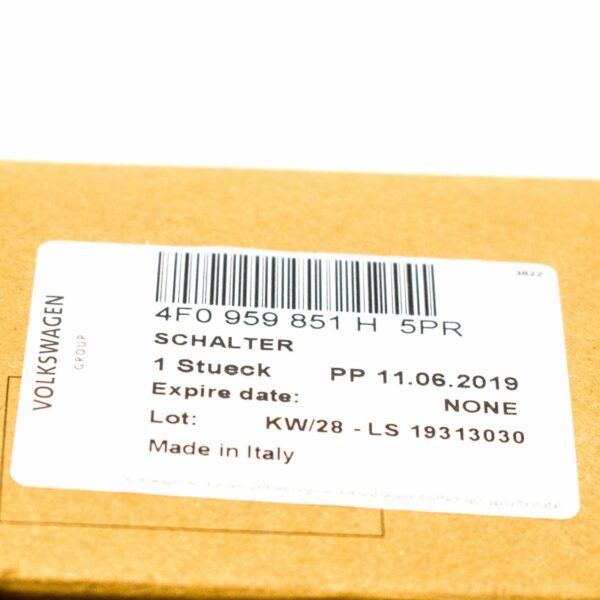 NEW AUDI A3 8PA SPORTBACK CHROME MASTER WINDOW SWITCH 4F0959851H5PR - Image 8