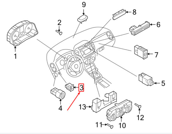 NEW VW TIGUAN 5N INSTRUMENT LIGHT RHEOSTAT 5M0941334AREH - Image 9