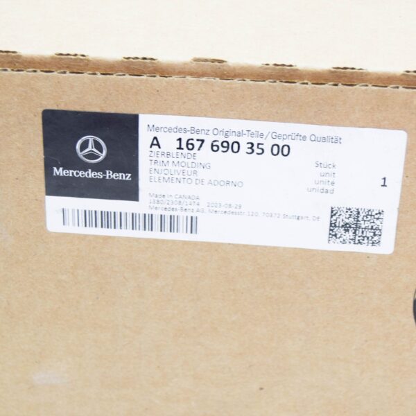 NEW MERCEDES-BENZ GLE W167 REAR LEFT DOOR VERTICAL TRIM A1676903500 ORIGINAL - Image 7