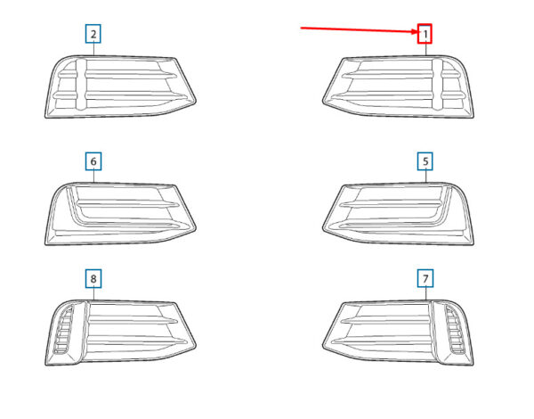 NEW AUDI A3 8V FRONT BUMPER LEFT AIR GUIDE GRILLE 8V5807681AA9B9 - Image 9