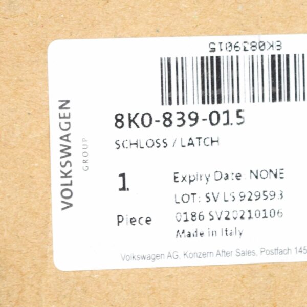 NEW AUDI Q7 4L REAR LEFT DOOR LOCK 8K0839015 ORIGINAL - Image 7