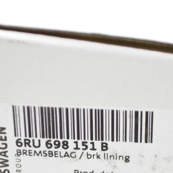 NEW VOLKSWAGEN POLO 6R FRONT BRAKE PADS SET 6RU698151B ORIGINAL - Image 7