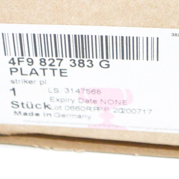 NEW AUDI Q7 4L STRIKER PLATE REAR 4F9827383G ORIGINAL - Image 7