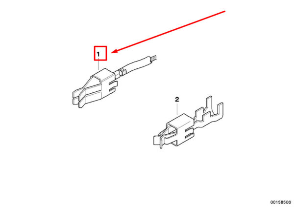 NEW BMW 3 E46 FRONT BUMPER FOG LIGHT WIRING CONNECTOR 61138364498 8364498 - Image 7
