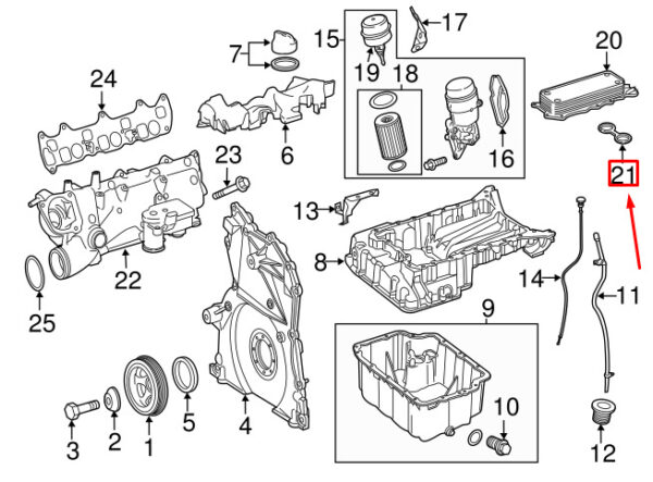 NEW MERCEDES-BENZ SPRINTER 906 OIL COOLER GASKET A6421880580 ORIGINAL - Image 7