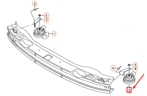 NEW AUDI A4 B8 LEFT SIDE FANFARE 8T0951223 9 NEW AUDI A4 B8 LEFT SIDE FANFARE 8T0951223 - Image 9