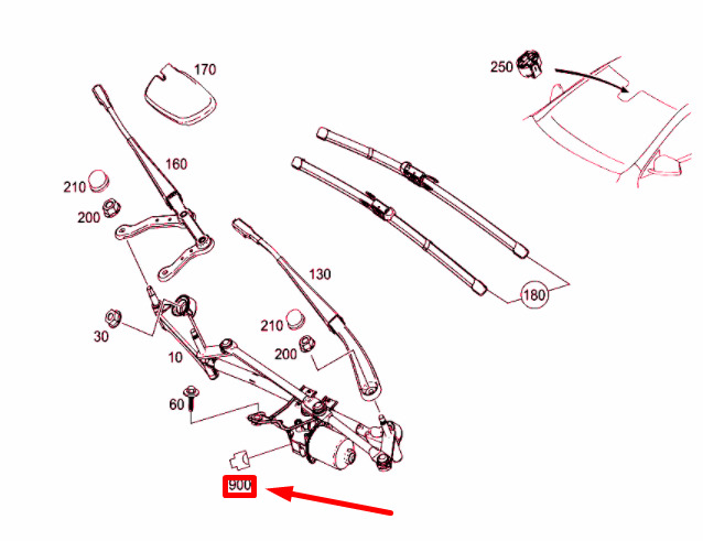 NEW MERCEDES-BENZ CLA C117 WIPER MOTOR SOCKET HOUSING A052545332664 ORIGINAL 7 NEW MERCEDES-BENZ CLA C117 WIPER MOTOR SOCKET HOUSING A052545332664 ORIGINAL - Image 7