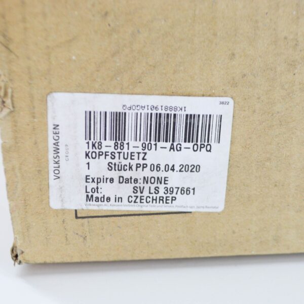 NEW VW SCIROCCO 137,138 FRONT SEAT HEAD REST 1K8881901AGOPQ ORIGINAL - Image 7