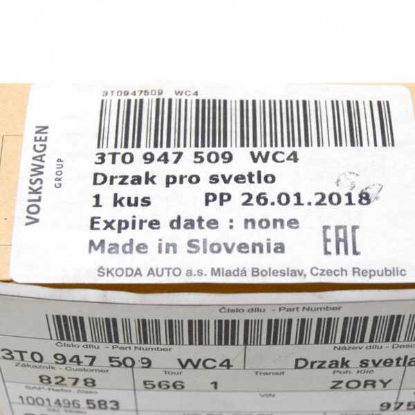 NEW SKODA SUPERB MK3 REAR LIGHT HOLDER 3T0947509WC4 ORIGINAL - Image 7