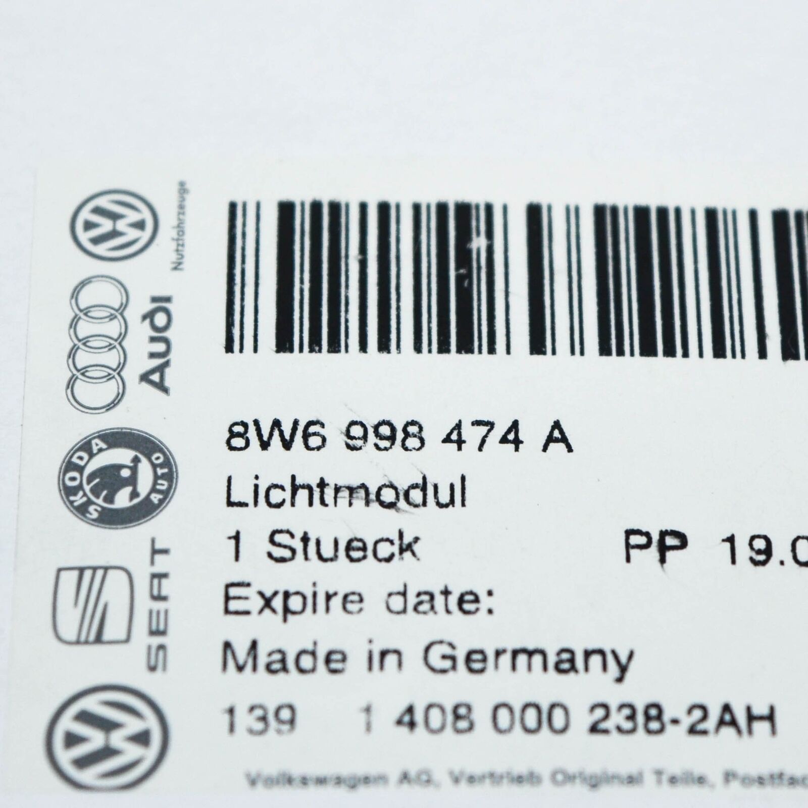 NEW AUDI A5 CABRIO 8W6 FRONT RIGHT DRL LIGHT LED MODULE UNIT 8W6998474A ORIGINAL 7 NEW AUDI A5 CABRIO 8W6 FRONT RIGHT DRL LIGHT LED MODULE UNIT 8W6998474A ORIGINAL - Image 7