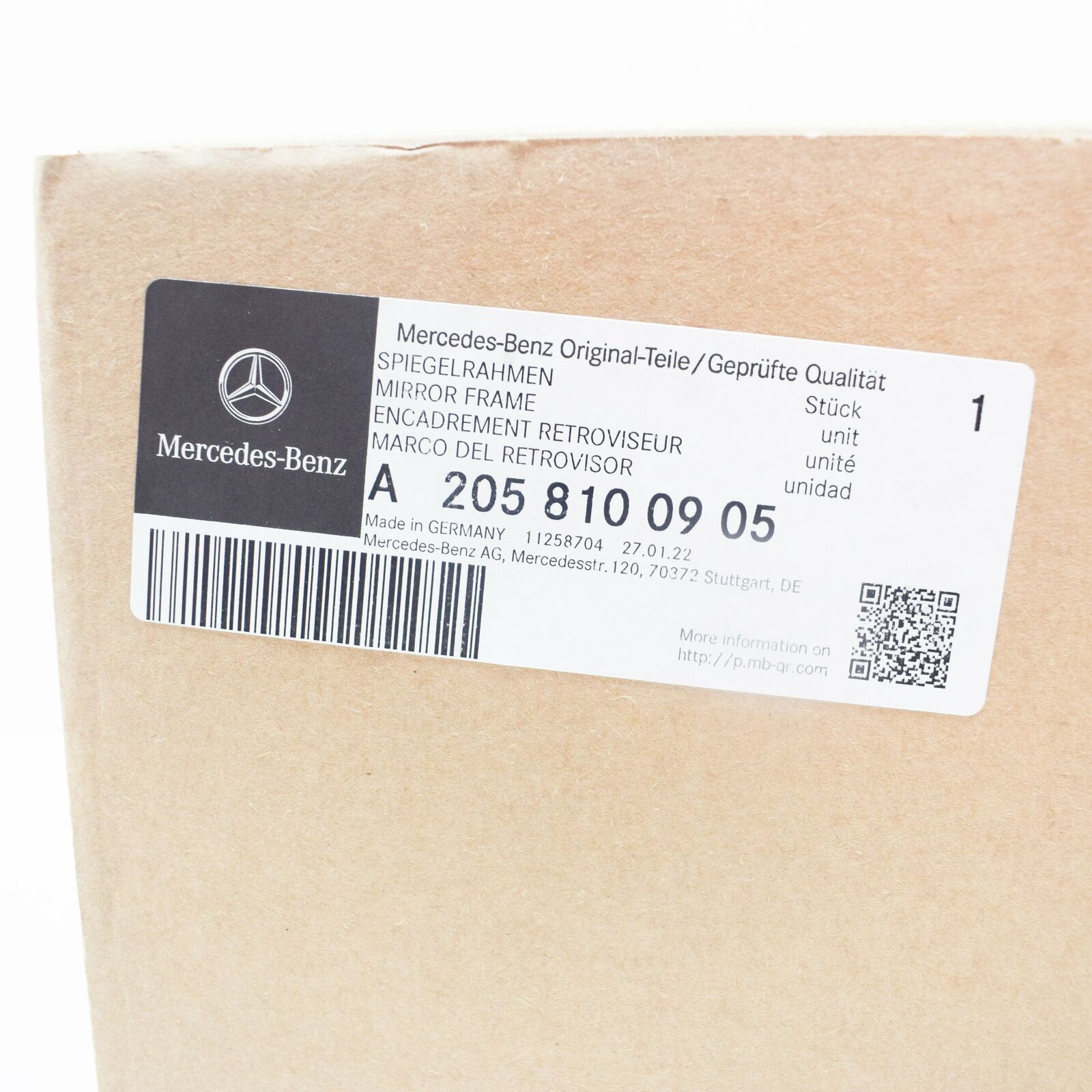 NEW MERCEDES-BENZ C W205 FRONT LEFT DOOR MIRROR FRAME LHD A2058100905 7 NEW MERCEDES-BENZ C W205 FRONT LEFT DOOR MIRROR FRAME LHD A2058100905 - Image 7