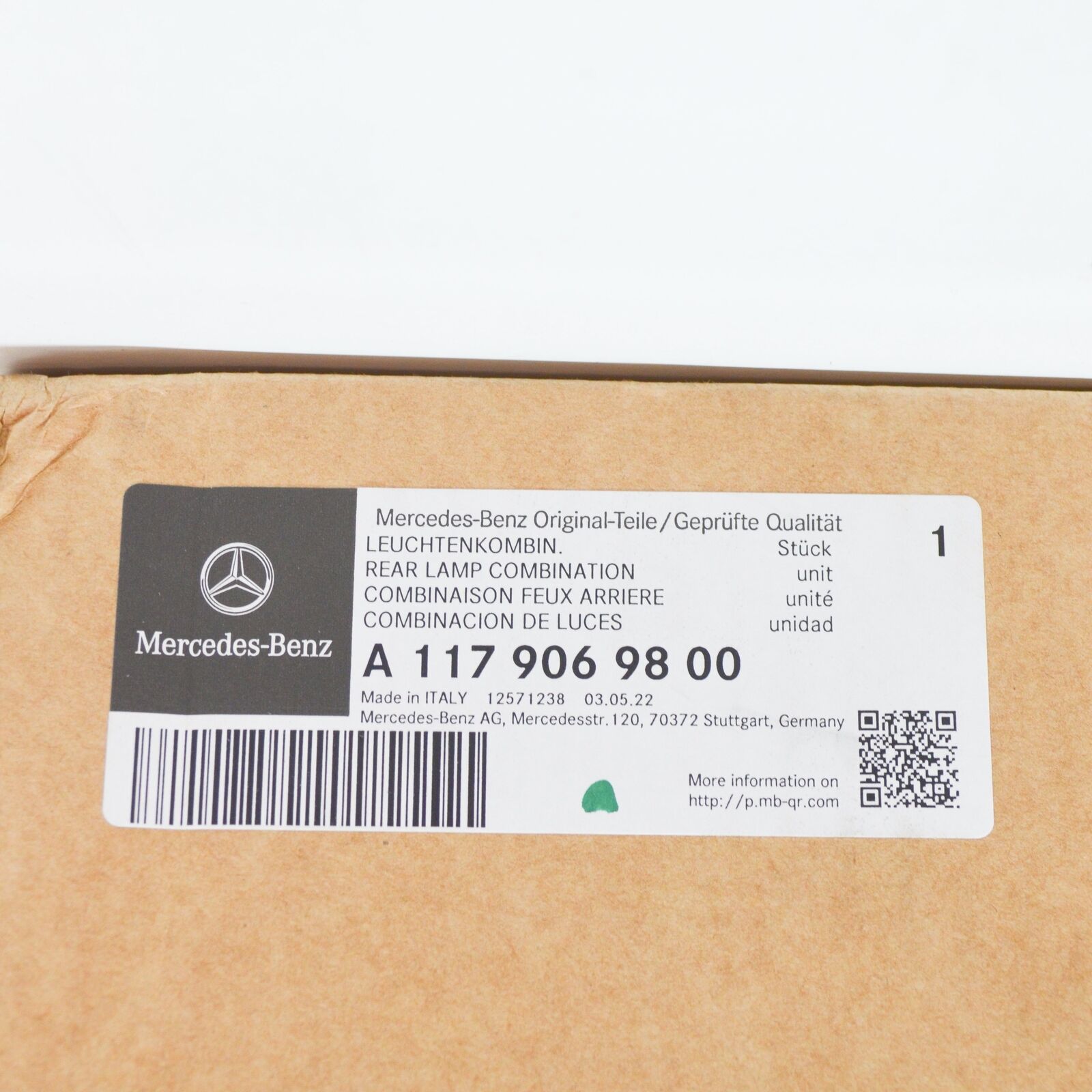 NEW MERCEDES-BENZ CLA COUPE C117 REAR RIGHT TAILLIGHT A1179069800 ORIGINAL 7 NEW MERCEDES-BENZ CLA COUPE C117 REAR RIGHT TAILLIGHT A1179069800 ORIGINAL - Image 7