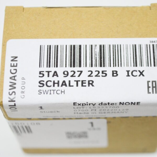 NEW VW TOURAN 5T ELECTROMECHANICAL PARKING BRAKE SWITCH 5TA927225BICX - Image 9