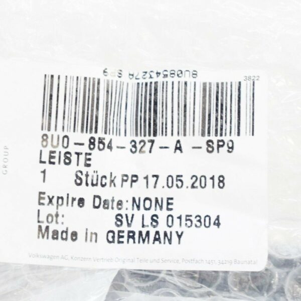 NEW AUDI Q3 8U FRONT LEFT WATER DEFLECTOR 8U0854327ASP9 ORIGINAL - Image 7