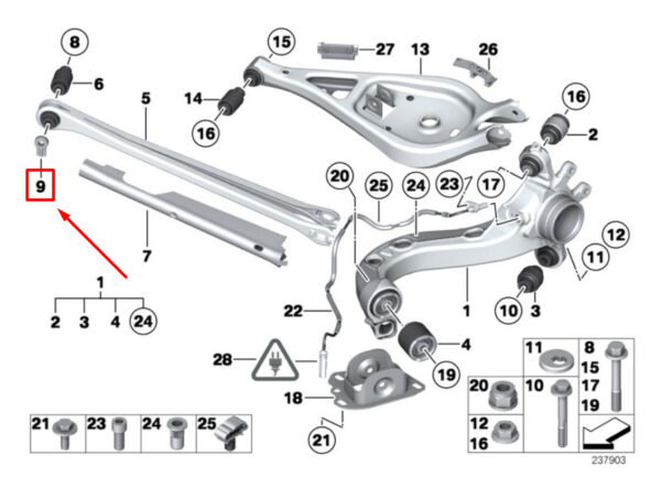 NEW BMW 3 COMPACT E36 REAR AXLE LOCK PLATE 33326760364 6760364 ORIGINAL - Image 7