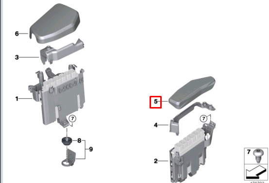 NEW BMW 5 G30 ENGINE CONTROL MODULE COVER 12908611740 ORIGINAL 7 NEW BMW 5 G30 ENGINE CONTROL MODULE COVER 12908611740 ORIGINAL - Image 7